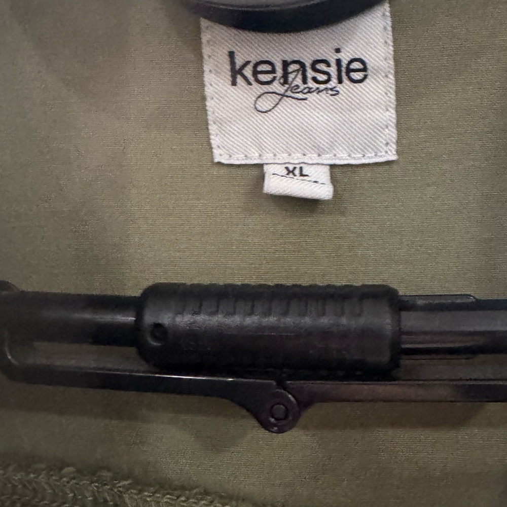 Kensie Khaki Utility Jacket for Women - Picture 3 of 7